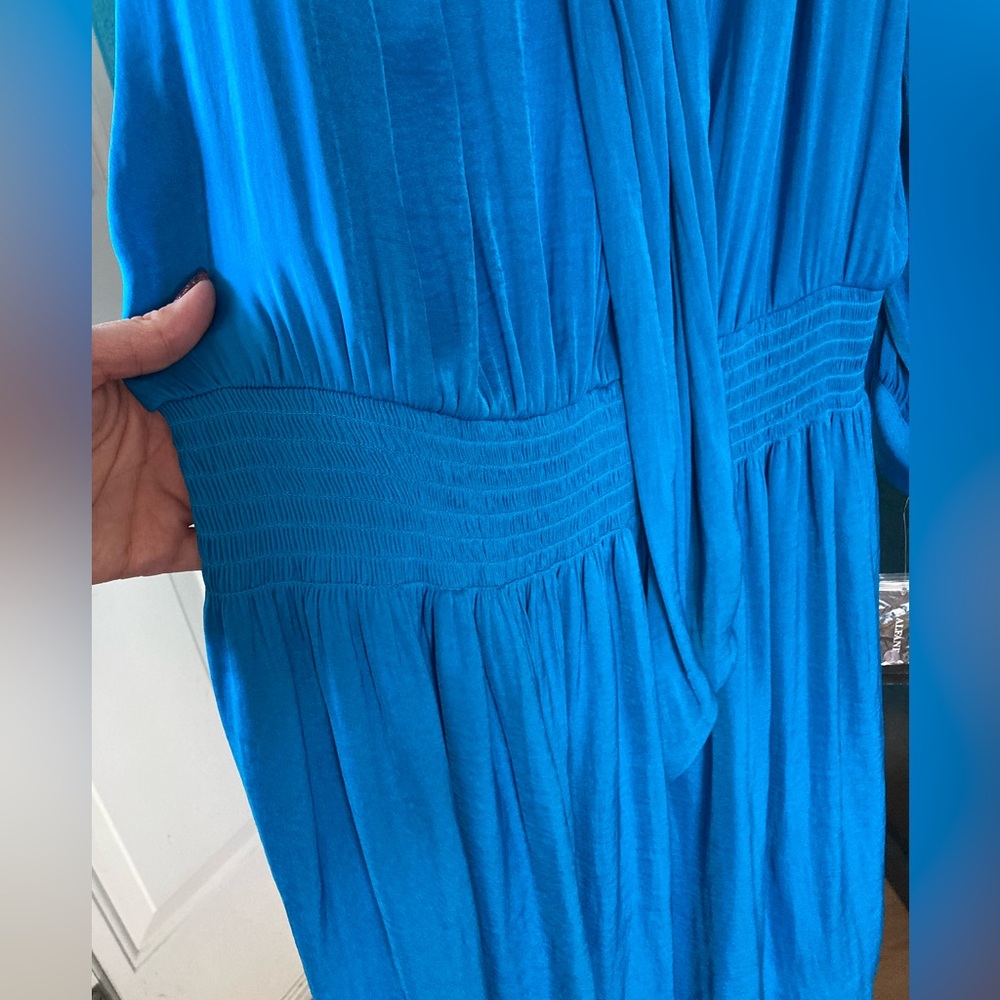 ALFANI | NWT Modern Wave Long Sleeve V-Neck Dress - Picture 5 of 11